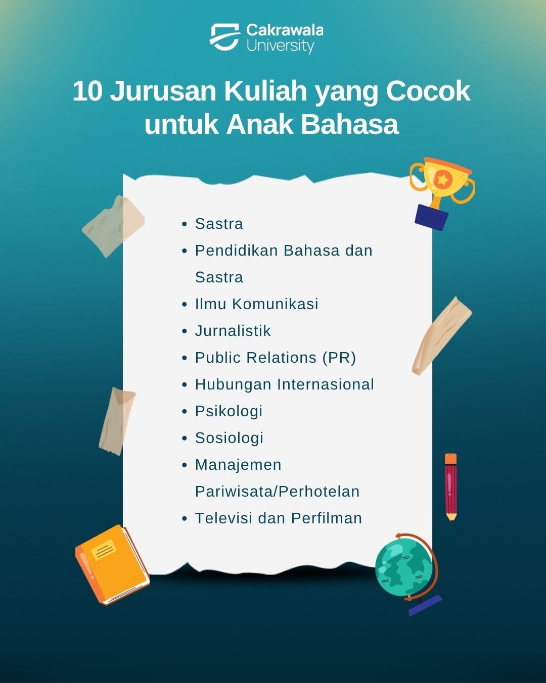 jurusan kuliah untuk anak bahasa
