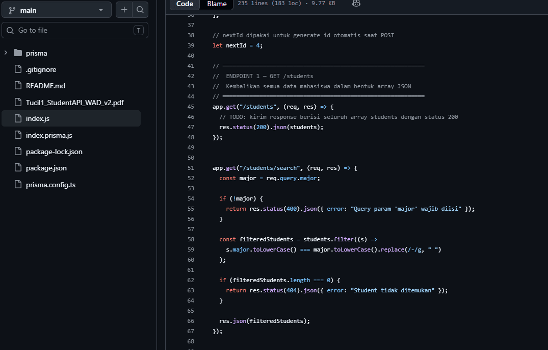 Student API: Project Mahasiswa untuk Membangun Sistem Backend